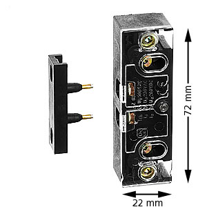 Grindkontakt, med överkopplare, Viksam