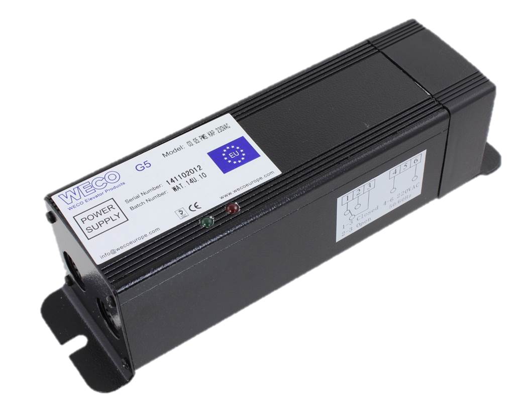 Matning/kontrollenhet för WECO G5 ljusridåer, 230VAC