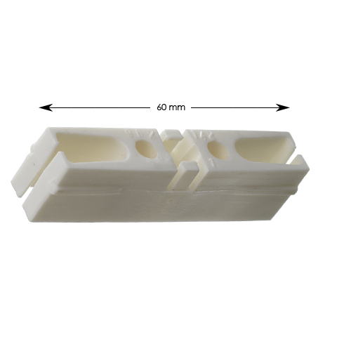 Lower door guide, plastic, Schindler Varidor30, 60x12mm