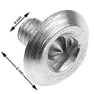 Skruv, Shield, M4x6, blankförzinkad