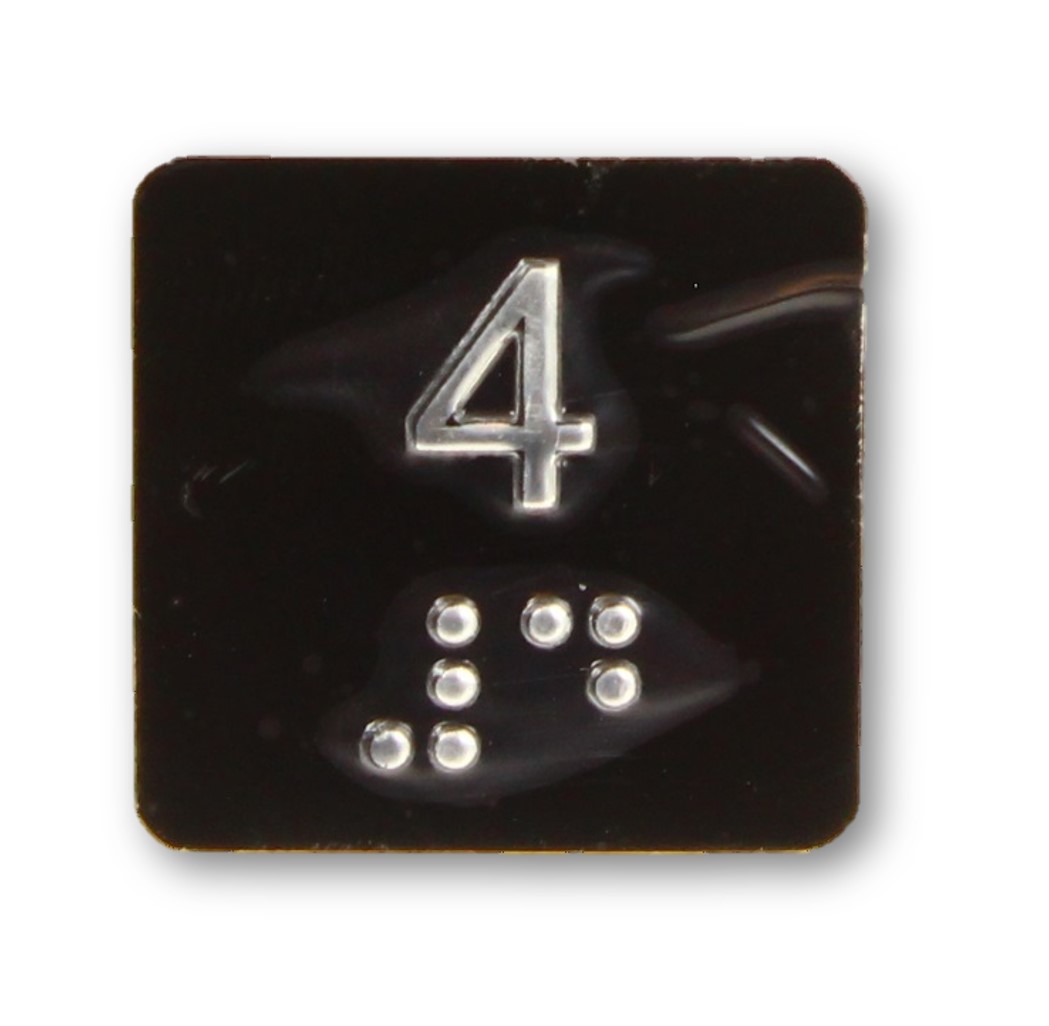 Tryckbricka, IGV, braille, ''4''