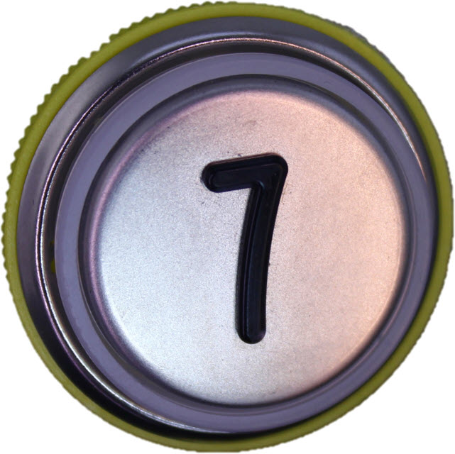 Knapptrycke BF/BL, DMG, rostfri, ''7''