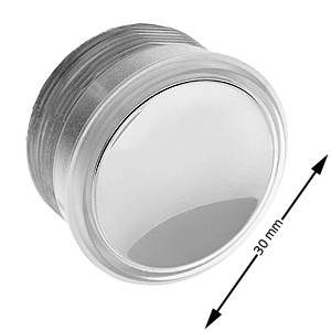 Knapp, Otis 2000, MCS220/310, röd LED, krom