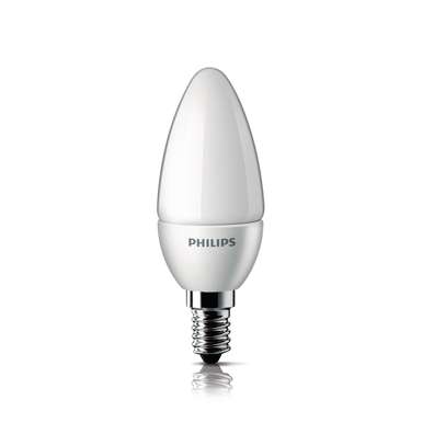 LED-lampa, 230VAC, 4W, E14, kron, matt