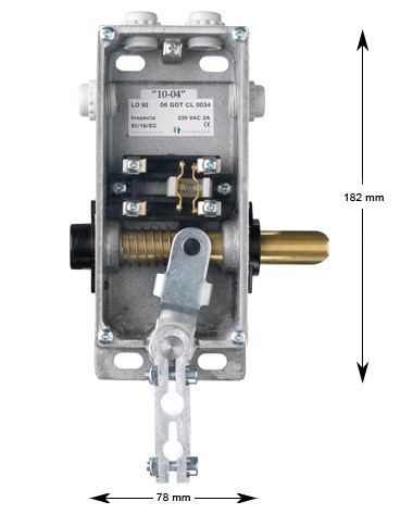 Karmlås, LO-92-AU-V, med plåt, LND