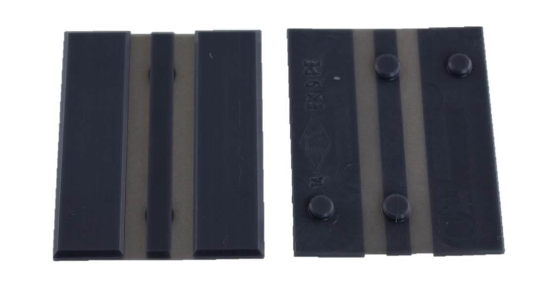 Styrskofoder, tysk std, motvikt, 100x20x30, 5mm, vikbart, PE