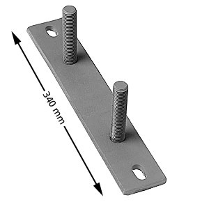 Väggfäste, 90-102 för korggejdfästen