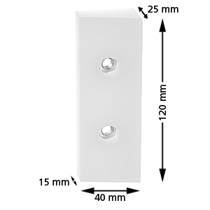 Glidsko, Giehl, 120x40x25/15mm