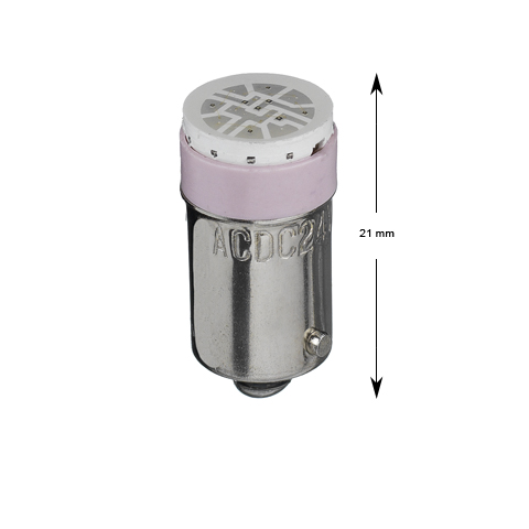 Diod, Ba9s, röd, 24-28V