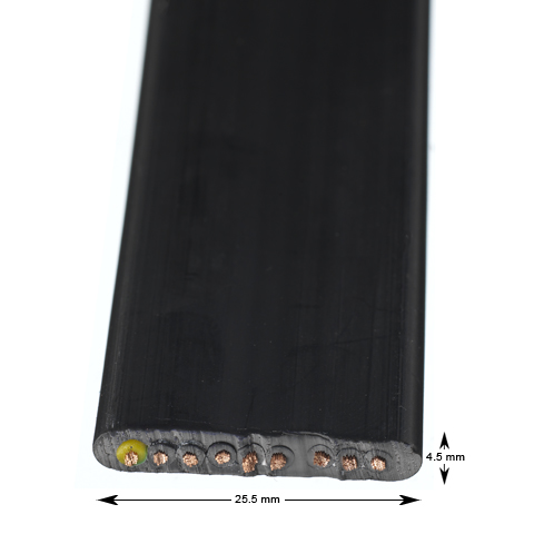 Korgkabel, flat, 9G0.75, halogenfri