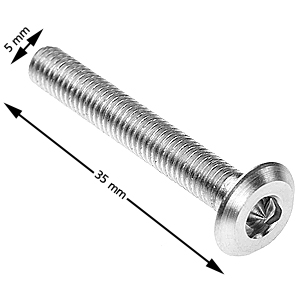 Skruv, Shield, M5x35, blankförzinkad