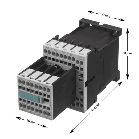 Kontaktorrelä, Siemens, 3RH1362-2AF00, 110VAC, 6NO/2NC