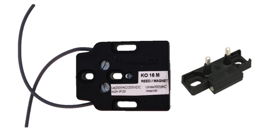 Karmkontakt KO-16-M med överkoppl. KS-16 med magnet