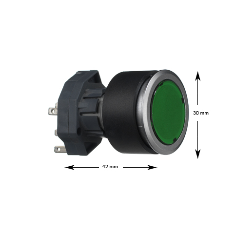 Tryckknapp, Bunse/BKG, CTL, grön