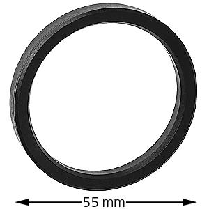 Distance for pulley shaft 55mm, b: 7.8mm, plastic