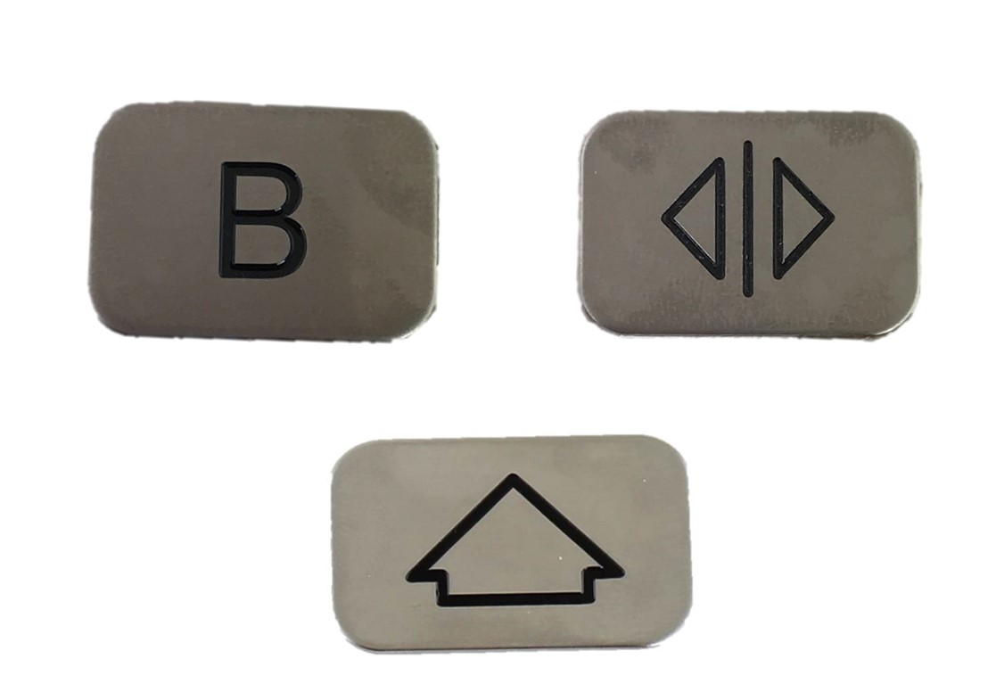 Tryckbricka, HM-2535-S, rostfri, blank