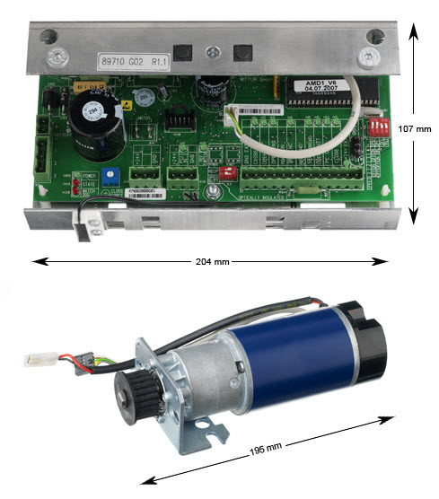Ersättningskit för KONE ADV/AMD, styrning + motor, vänster