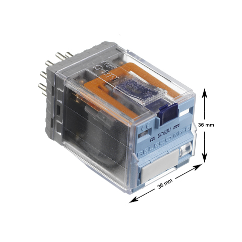 Relä, 3-vxl, 60VDC, 11-pin