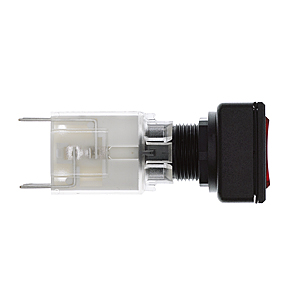 Tryckknapp, Bunse ATL, röd