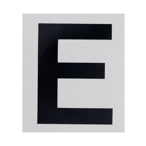 Skylt, H=60mm, planbeteckning ''E''