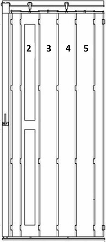 Viksamdörr fönster Svart i hög dörr