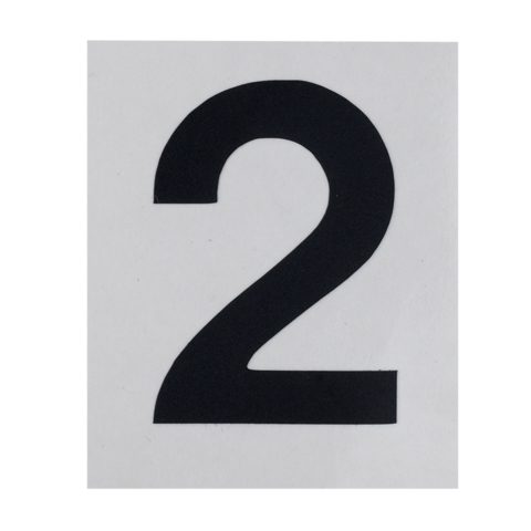 Skylt, H=60mm, planbeteckning ''2''