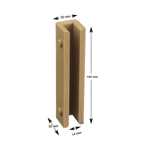 Styrskofoder, tysk std, 140x29.5x30, 14mm
