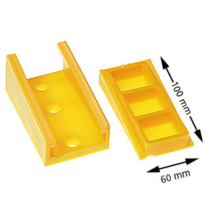 Korgkabelklämma, flat, max 18 ledare