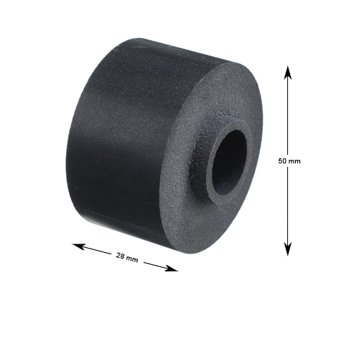 Lindämpare med krage, ø50/22/17x28/33mm