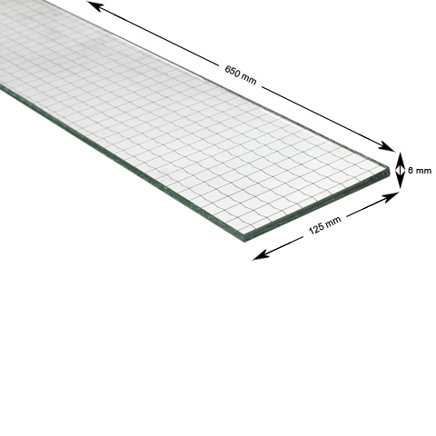 Dörrglas, trådglas, 650X125m
