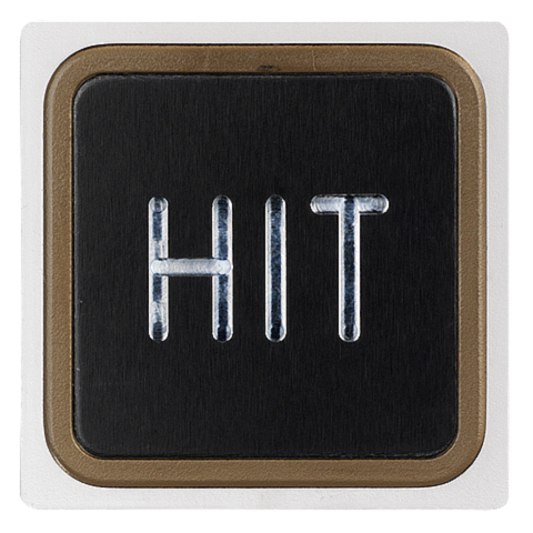 Tryckplatta, Kinds, svart, ''HIT''