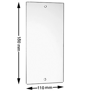 Resolutionsglas, 110x180mm
