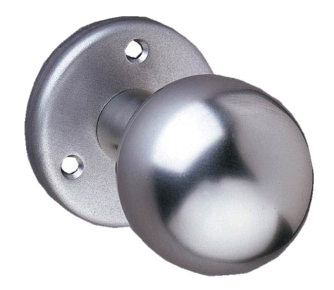 Dragknopp, aluminium, D=50mm, rosett 60mm