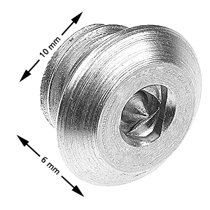 Emergency opening screw, Shield, M10x6, fzb