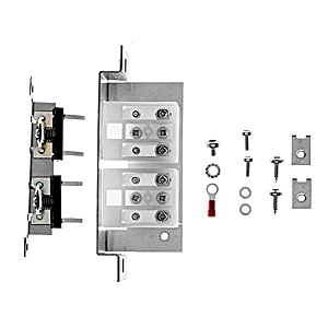 Karmkontakt, KO-30-NY-D, i kåpa, dubbel