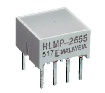 Broadcom LED Light Bar, HLMP-2655, röd, 8,9x8,9mm