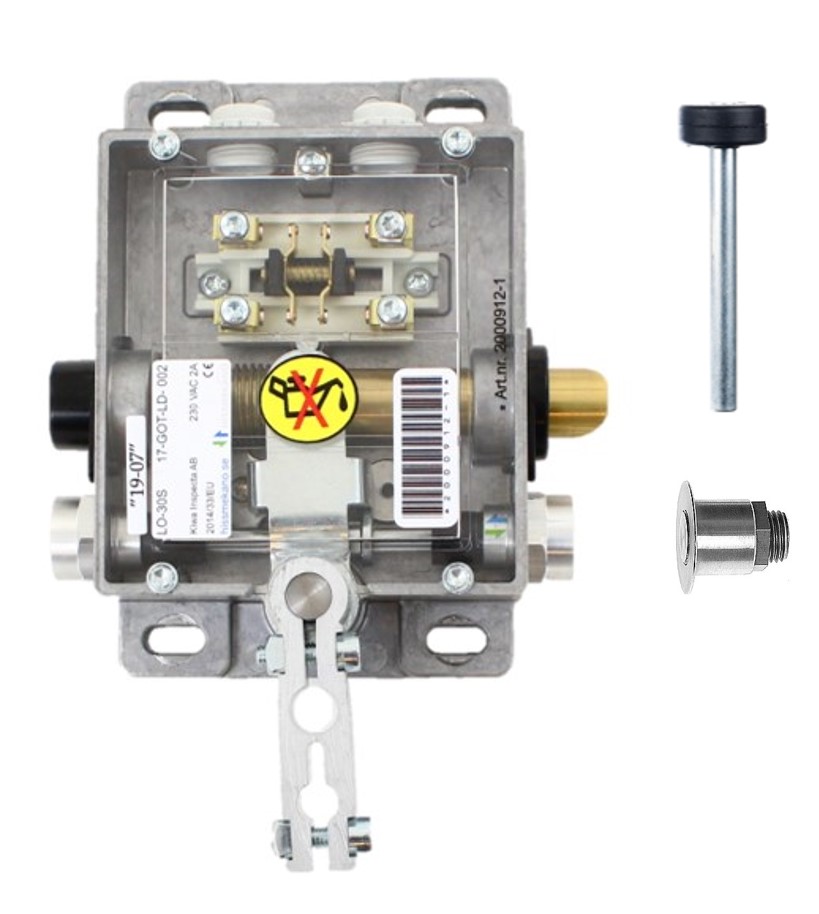 Karmlås, LO-30S-V, med trekantsöppning