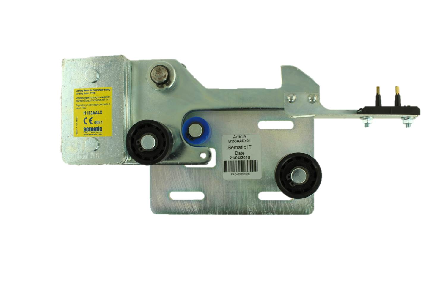 Dörrlås, Passar Sematic, schaktdörr höger öppnande