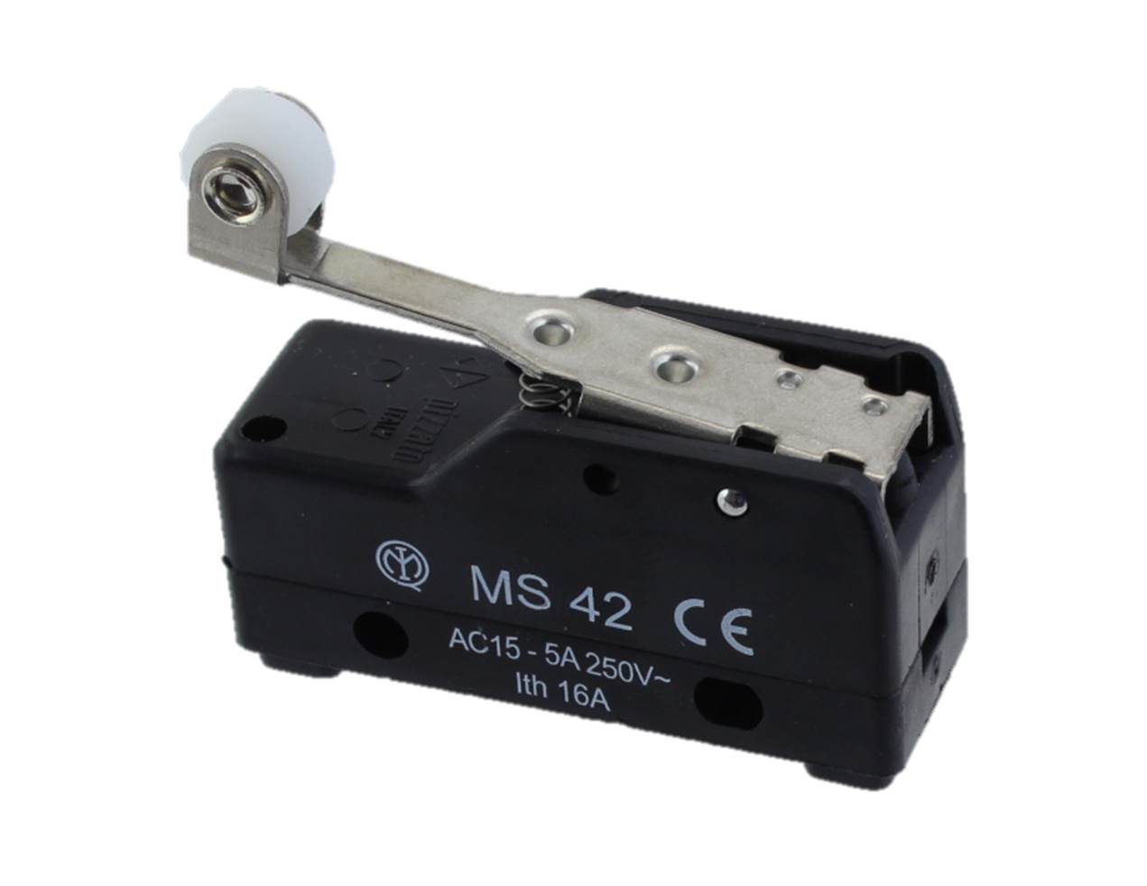 Mikrobrytare, Pizzato MS42, med 38mm arm med rulle