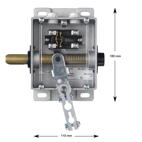 Karmlås, LO-30-LK-H, långkolv, med trekantsöppning, endast lås