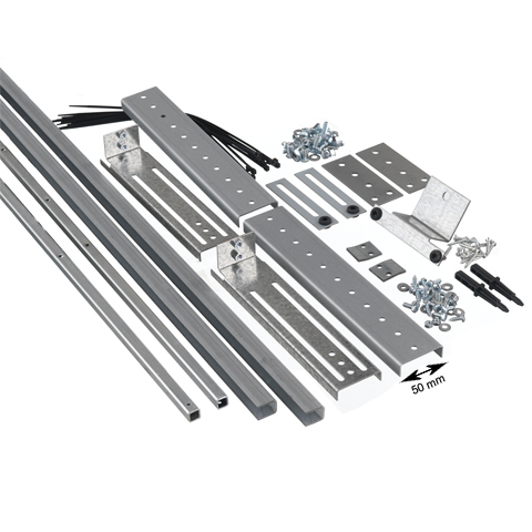 Montageset, Cedes, universelles Installationskit für Lichtgitter