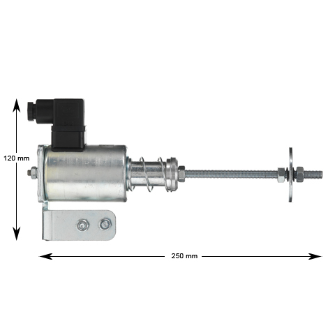 Elektromagnet med arm, Montanari, HR fjärrutlösare, 200VDC, motsols