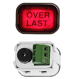 Lins, HM-2535-S, ''ÖVERLAST'', röd, horisontal