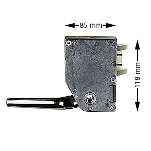 Dörrdel, L-22-V, med handtag, krom