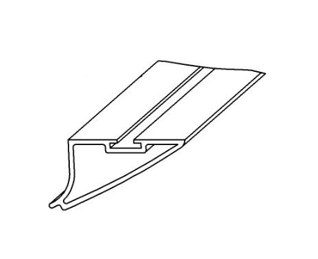 Raster korgbelysning/tablå, med ändstycken, Otis 2000/Gen2, L: 1941mm