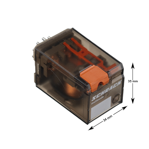 Relä, 3-vxl, 60VAC, 11-pin