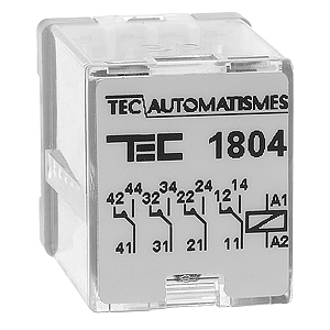 Relä, TEC, 1804, 230VAC, 4CO
