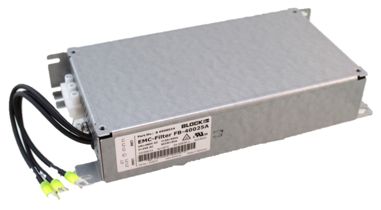EMC filter, L1000, 5.5-7.5kW, Max 25A