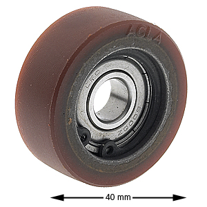 Styrrulle, ø40/10x15mm