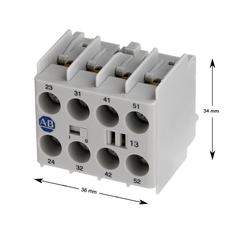 Hjälpkontaktblock,Allen Bradley, 100-KFC13, 1NO/3NC